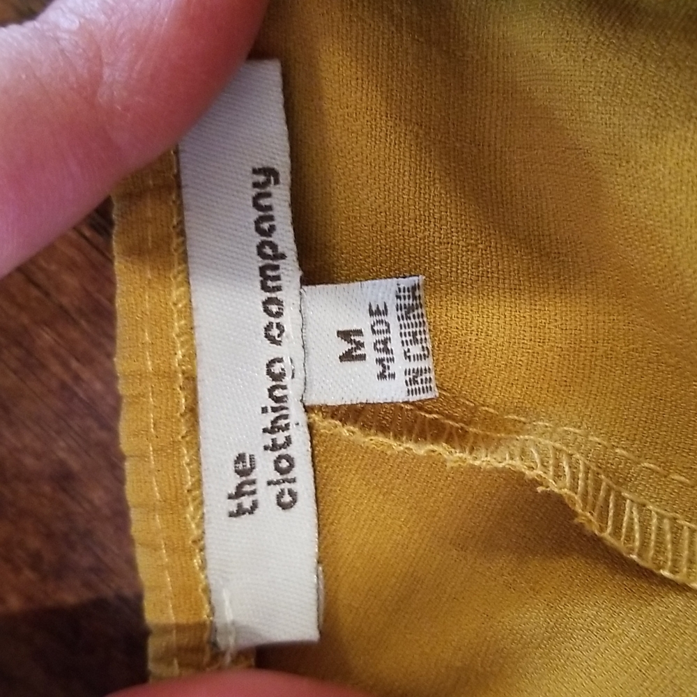The Clothing Company Mustard Romper Maxi Dress Size M - Picture 10 of 13